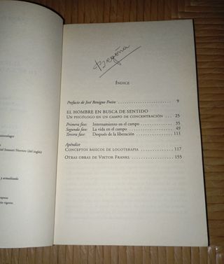 Libro: El hombre en busca de sentido