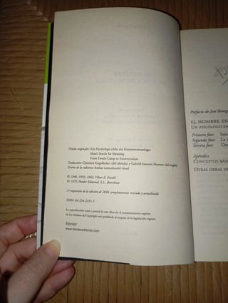 Libro: El hombre en busca de sentido