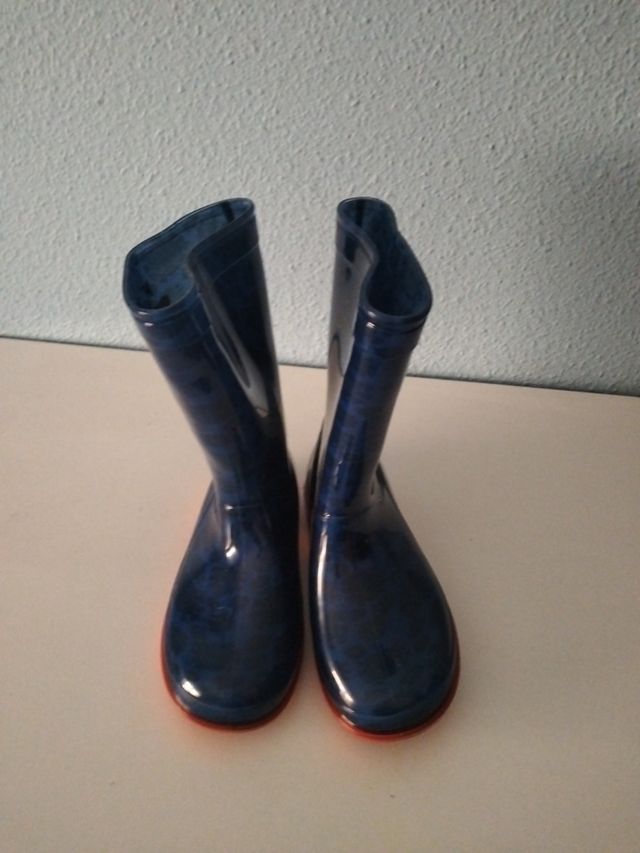 Botas de agua Spiderman niño azul