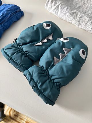 Guantes invierno dinosaurio T 3-4 años