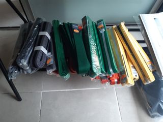 Cinture BJJ grigie, verdi e gialle, arancioni