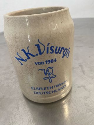 Jarra cerámica vintage N.K. Disurgis 1904