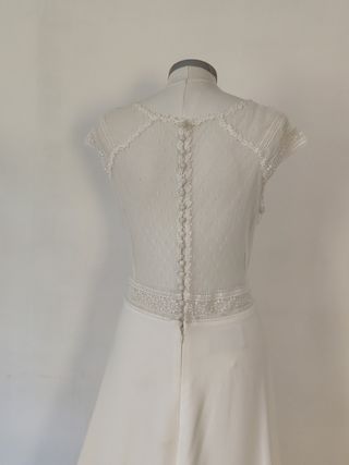 Vestido de Novia Rosa Clará Encaje Floral