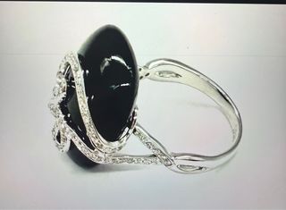 Anillo Ónix con Diamantes