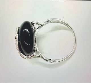 Anillo Ónix con Diamantes