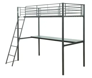 Litera  140x190cm con escritorio
Loft bed metal
