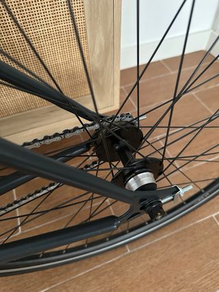 Bicicleta Fixie Elops 500 Negra