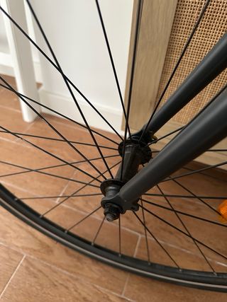 Bicicleta Fixie Elops 500 Negra