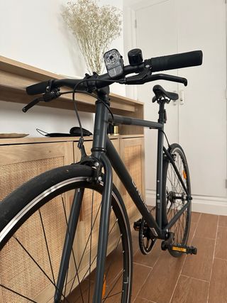 Bicicleta Fixie Elops 500 Negra