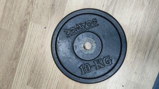 Disco Musculación Hierro Fundido 10 kg 28 mm 