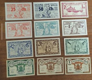 12 Billetes Locales España