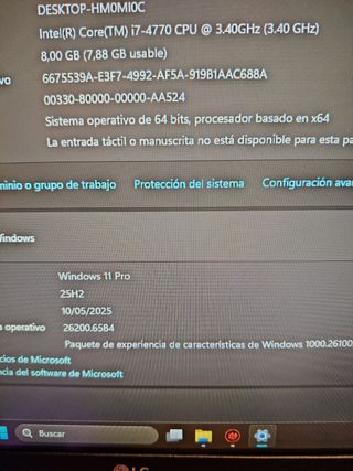 PC Gaming/Trabajo i7 gtx 1050ti