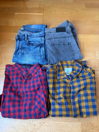 Pantalones y camisas hombre