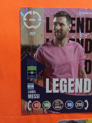 Lote 3 cromos Messi Adrenalyn y Mundicromo