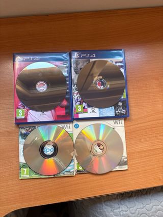 4 Juegos PS4 y Wii: FIFA, Mario Kart y Wii Sports