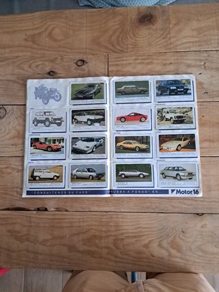 Album Coches Coleccion Cromos Motor 16