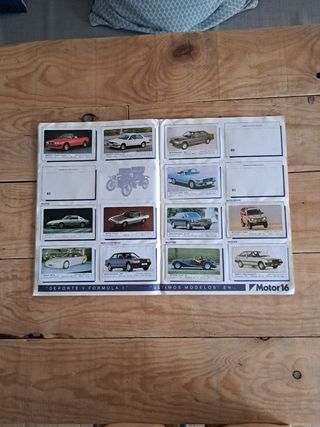 Album Coches Coleccion Cromos Motor 16