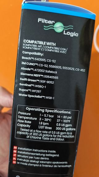 Filtro Agua Nevera FFL-111B Bosch Siemens Balay 