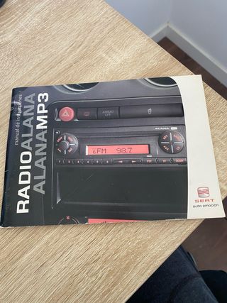 Manual radio serie SEAT ibiza 6L alana mp3