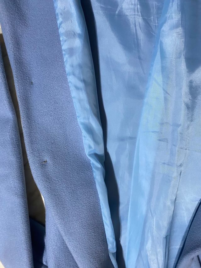 Cappotto panno azzurro taglia S
