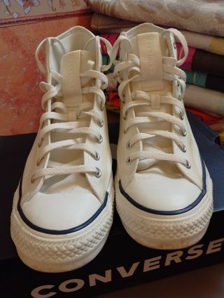 Converse All Star Bianche Taglia 45