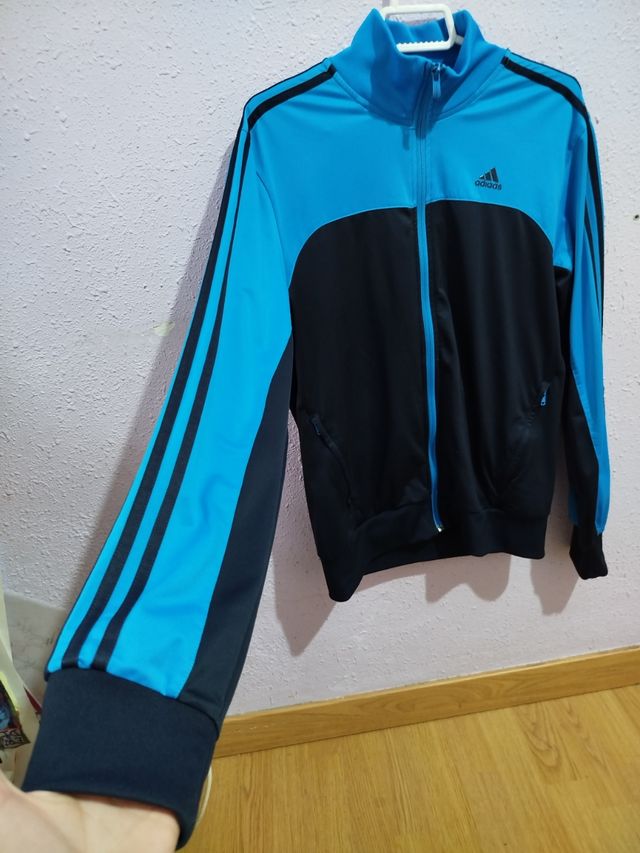 Chaqueta Adidas Talla S Azul y Negra