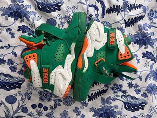 Zapatillas Patrick Ewing verdes y naranjas