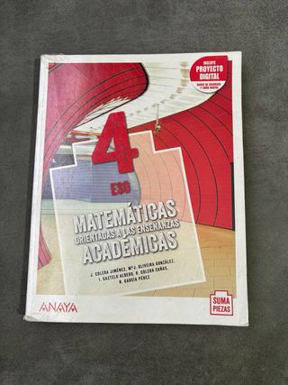 Matemáticas orientadas a las Enseñanzas Académi...