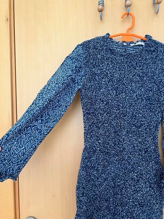 Vestido azul Mango