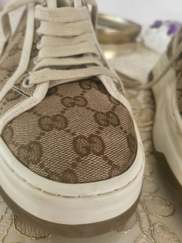 Zapatillas Gucci 1977 Beige/Marrón originales