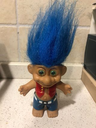 Troll vintage capelli blu
