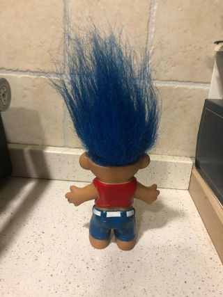 Troll vintage capelli blu