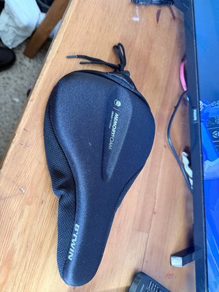 Cubresillín Btwin Memory Foam Talla L Negro