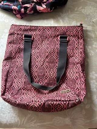 Bolsa Tote Polinesia Calaveras Rosa