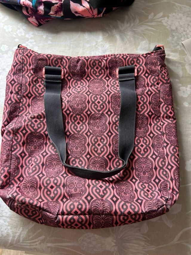 Bolsa Tote Polinesia Calaveras Rosa