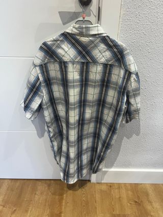 Camisa de cuadros manga corta