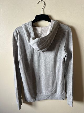 Sudadera Pull&Bear Gris y azul Turquesa Talla M