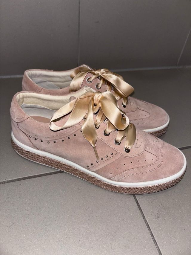 Geox sneakers donna rosa con lacci