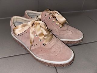 Geox sneakers donna rosa con lacci