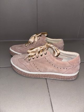 Geox sneakers donna rosa con lacci