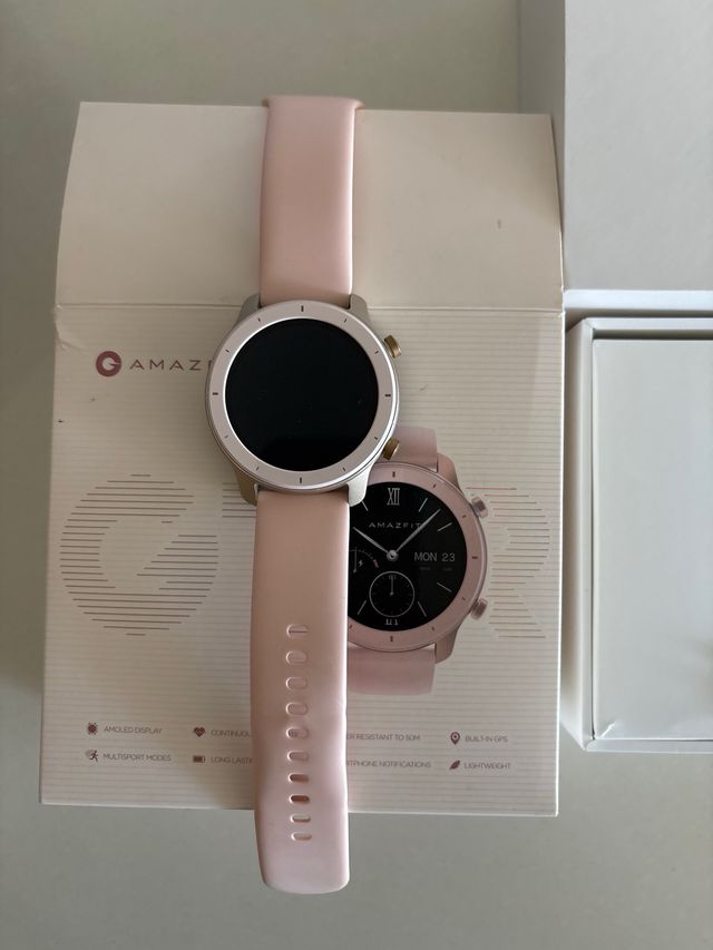 Reloj Amazfit GTR 2 Rosa/Plata-NO ENCIENDE-bateria