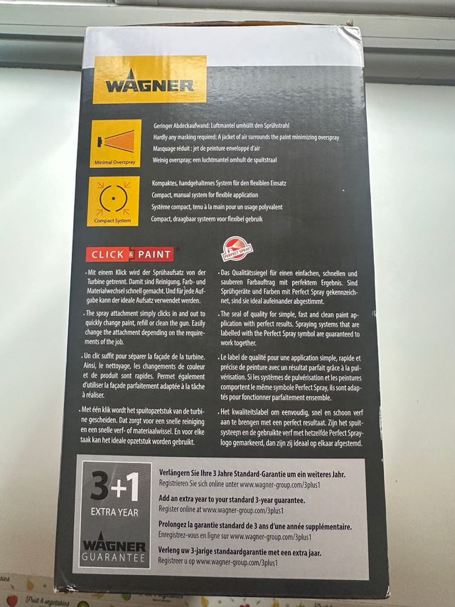 Pistola/spray Wagner para pintar. Sin estrenar.