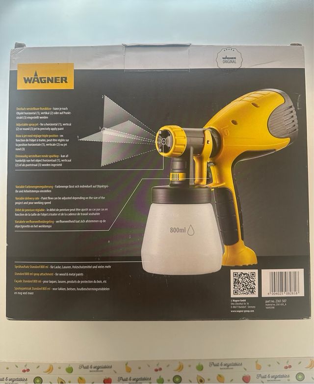 Pistola/spray Wagner para pintar. Sin estrenar.