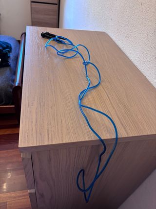 Comba para saltar azul