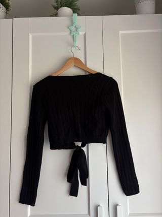 Conjunto top y falda larga negro