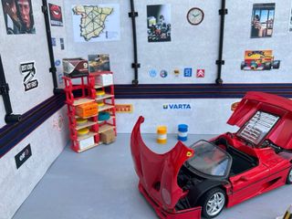 Diorama Taller Mecánico – Escala 1:18