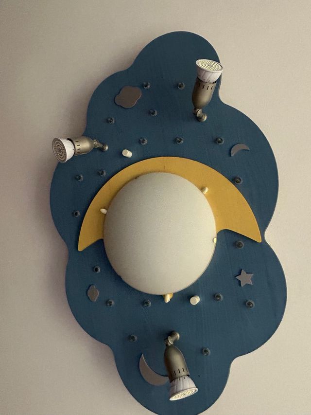 Plafón infantil nubes y luna
