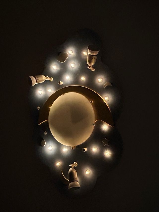 Plafón infantil nubes y luna