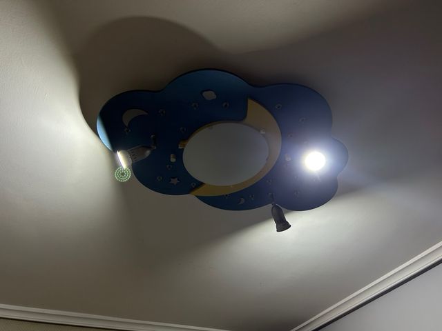 Plafón infantil nubes y luna