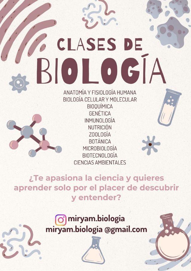 Clases de Biología para adultos